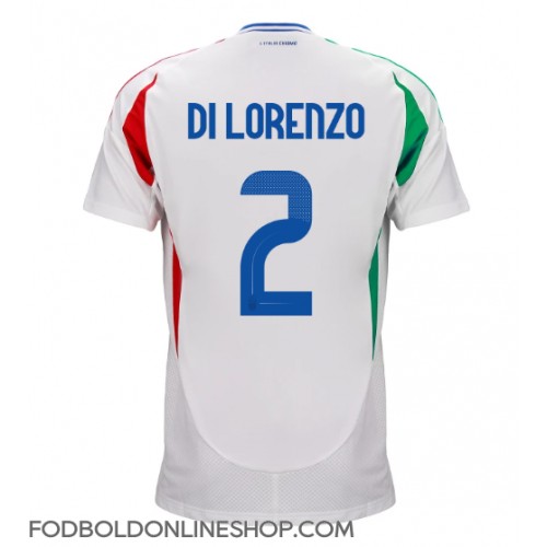 Italien Giovanni Di Lorenzo #2 Udebanetrøje EM 2024 Kortærmet